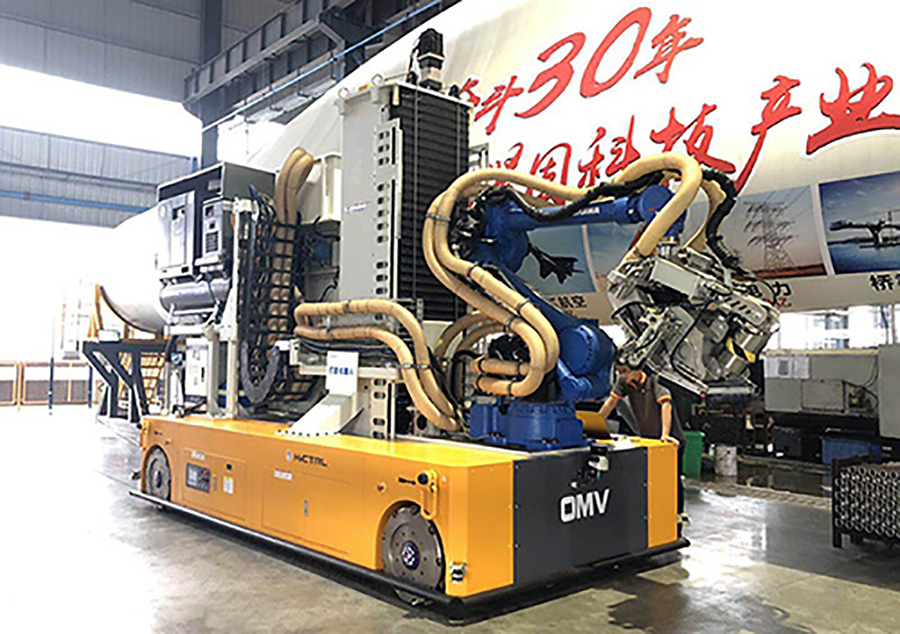 风电叶片打磨AGV