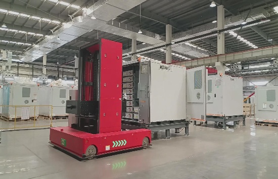储能柜入簇AGV、储能集装箱转运设备